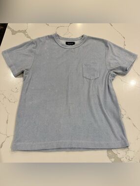 Howlan Light Blue Terry Cloth Pocket Tee